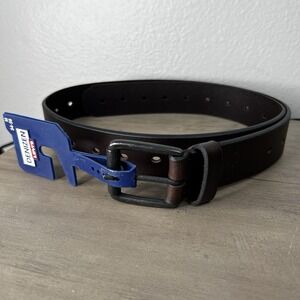 Denizen Levi's‎ Dark Brown Genuine Leather Work Belt - Men's Size M 34-36